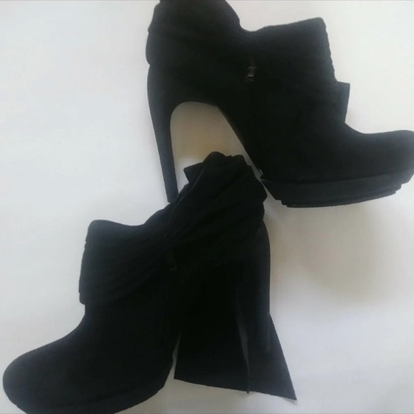 platform ankle booties with tie on the side (reposh) - Picture 5 of 5